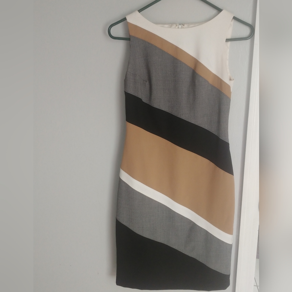 White House Black Market Striped Midi Dress Size 00